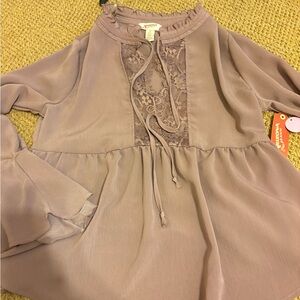 Mauve Long Sleeve Blouse